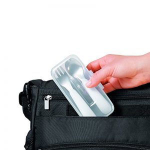 OXO Tot On The Go Fork and Spoon Set with Carrying Case Image