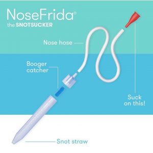 NoseFrida® The Snotsucker Nasal Aspirator & Travel Case – Love