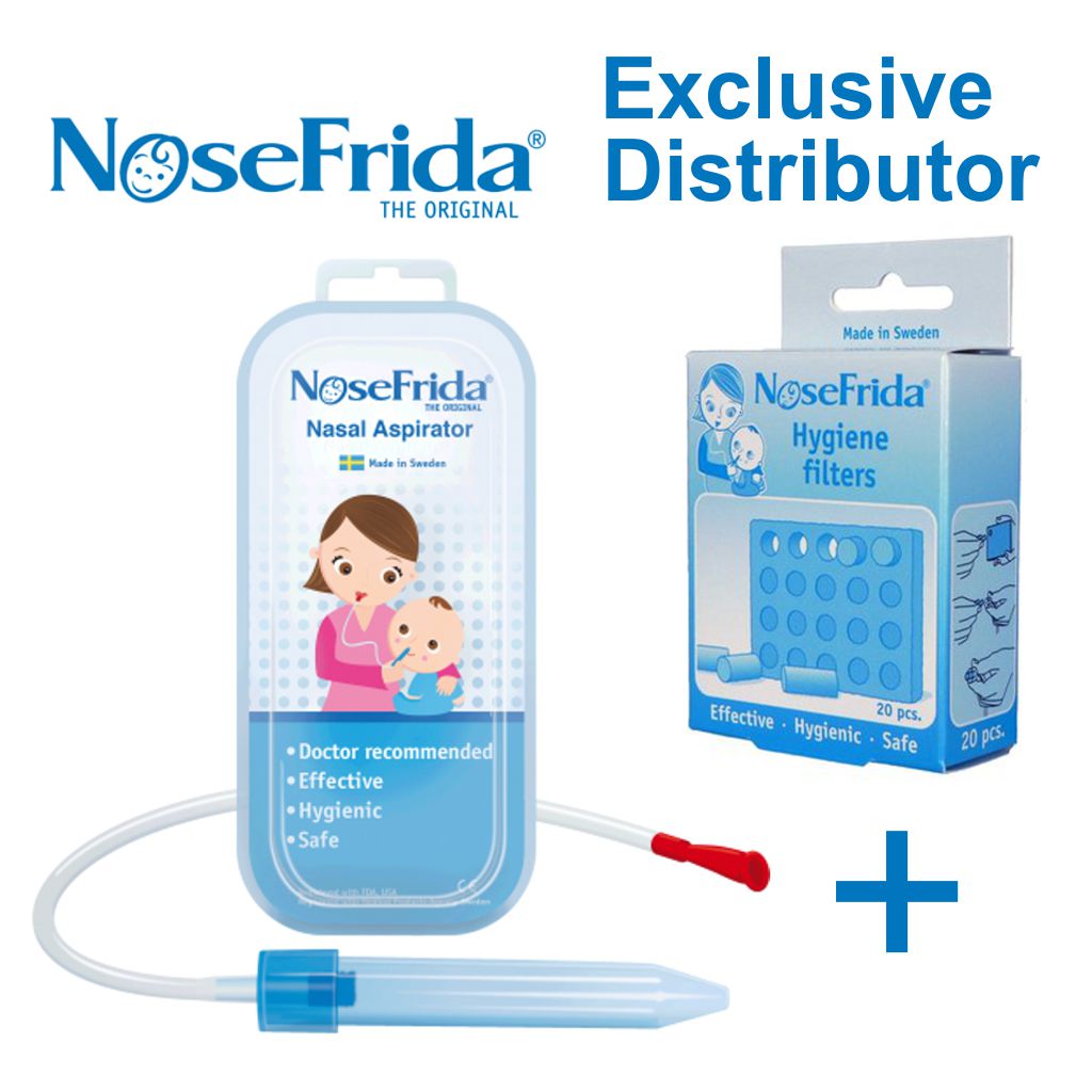 Fridababy NoseFrida Nasal Aspirator with 20 Extra Hygiene Filters 