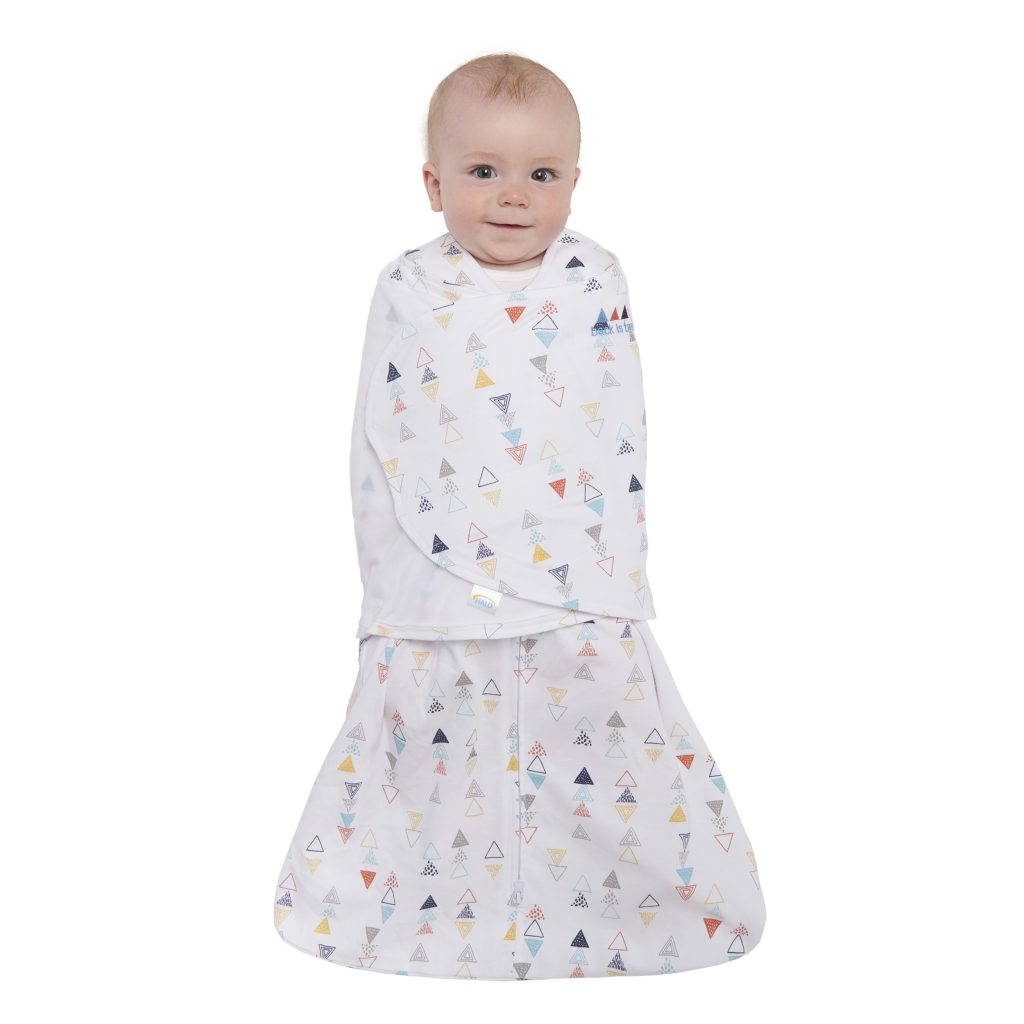 Halo Sleepsack Swaddle Multi Color Triangle Tickled Babies