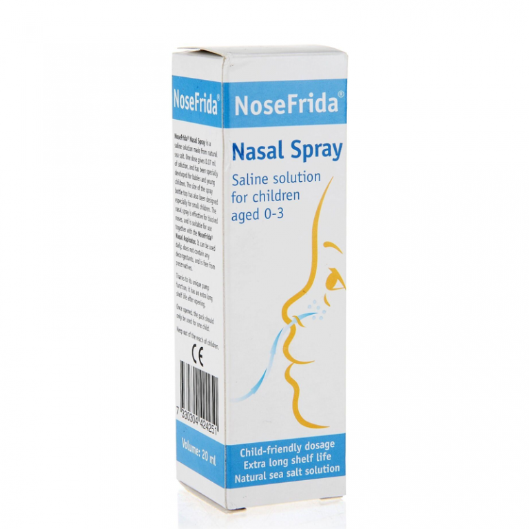 NoseFrida Nasal Spray Natural Sea Salt Saline Solution Tickled Babies