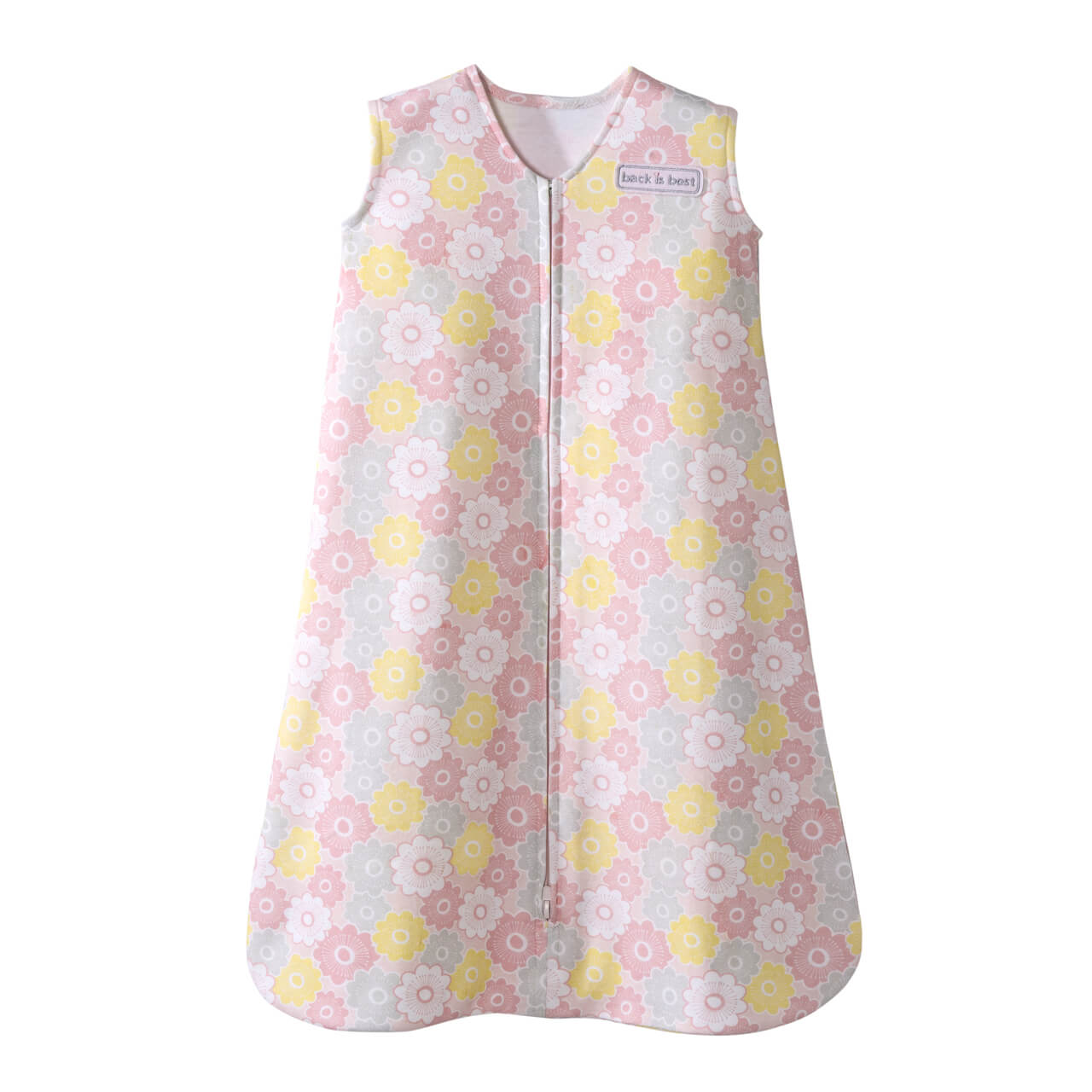 Halo Sleepsack Wearable Blanket – Gray Pink Flowers – Tickled Babies