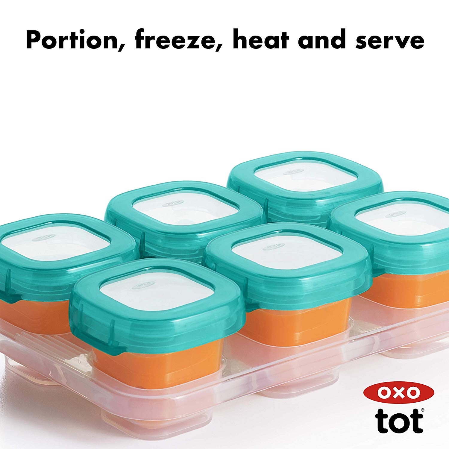 Oxo Tot Baby Blocks Freezer Storage Containers – 2 oz – Tickled Babies