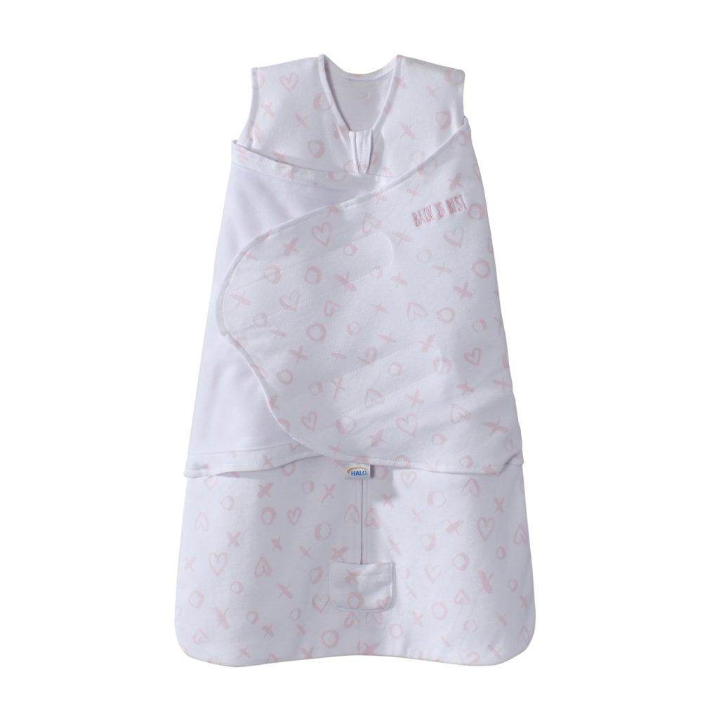 Halo Sleepsack Swaddle Pink X’s and O’s Tickled Babies