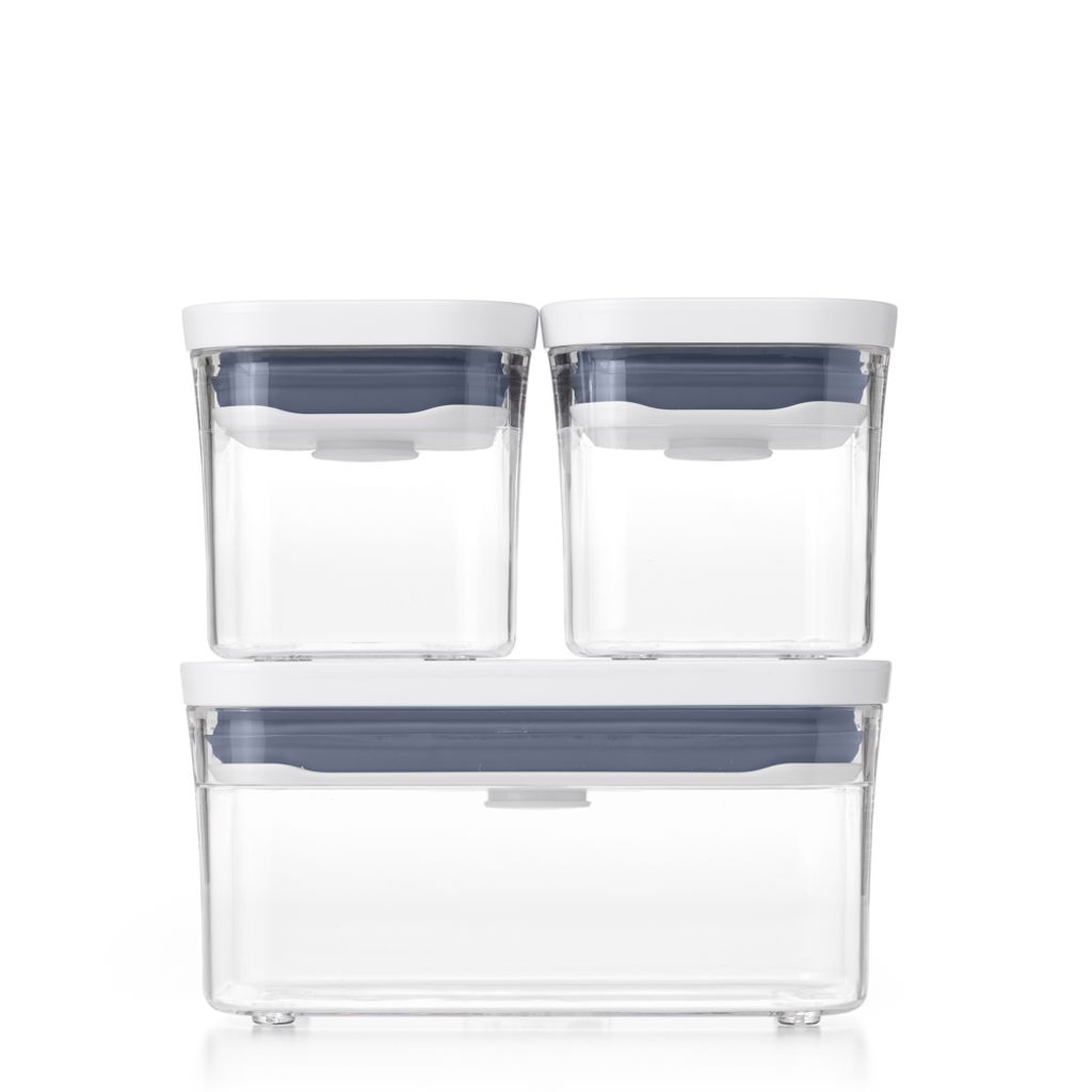 OXO Good Grips POP Container, Three-piece Rectangle Set with Scoop –  Tickled Babies