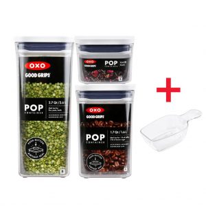 OXO Good Grips POP Container, Small Square Short 1.1 qt. – Tickled Babies