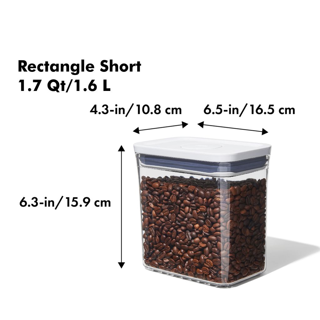 OXO POP Steel 1.7-Qt. Airtight Coffee Canister with Scoop +