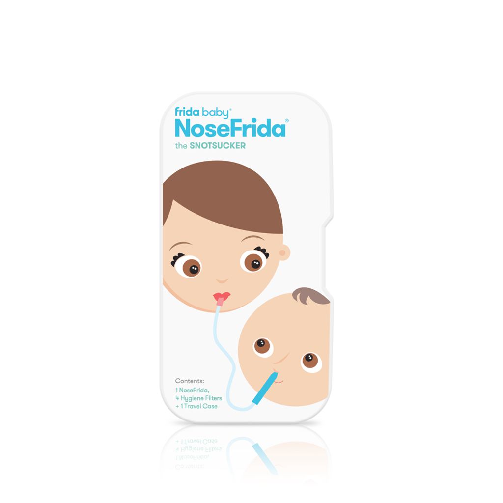  Bundle of Frida Baby Baby Nasal Aspirator NoseFrida The  Snotsucker + Frida Baby NoseFrida Case + Refills