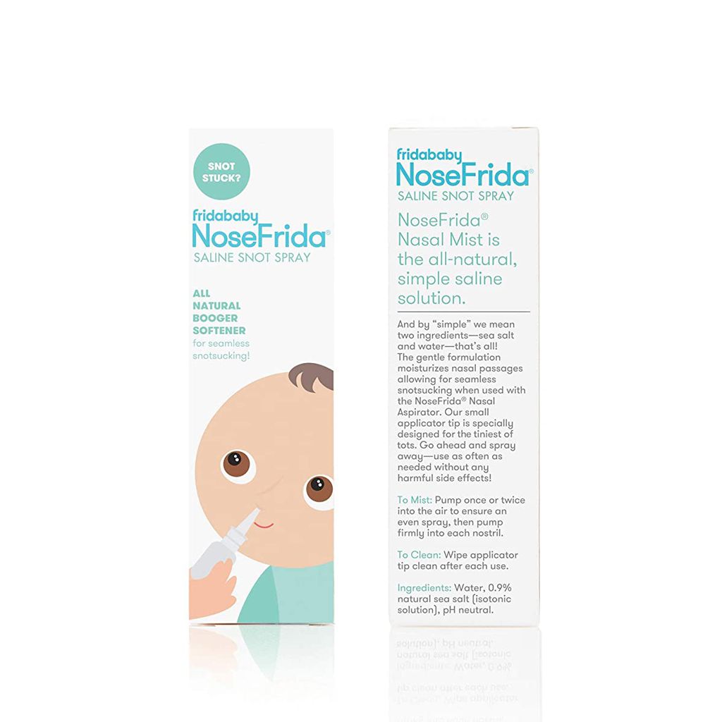 Bundle of Frida Baby Baby Nasal Aspirator NoseFrida The Snotsucker + Frida  Baby NoseFrida Case + Refills | Cleaning and Storage for Doctor-Recommended