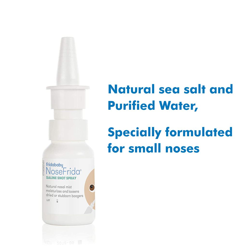 NoseFrida Nasal Spray – Natural Sea Salt Saline Solution – Tickled