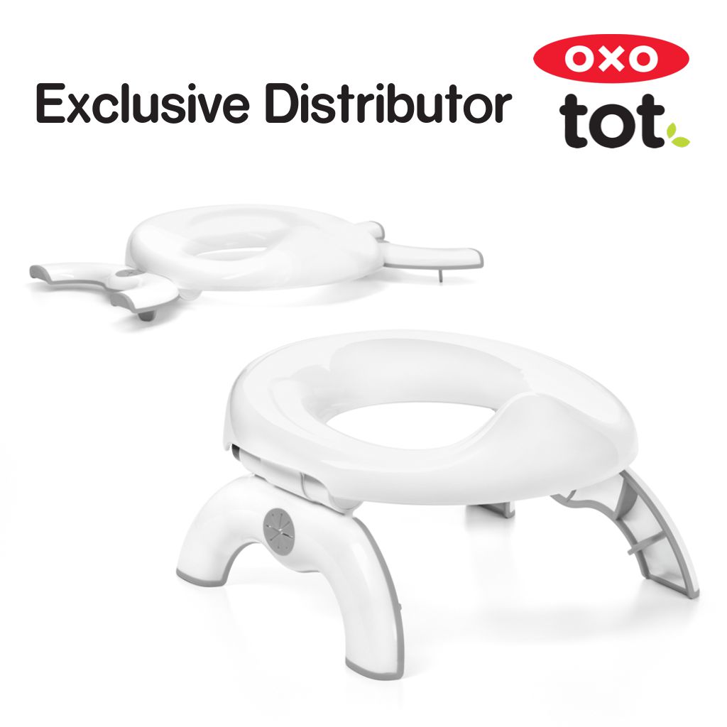 OXO tot 2-In-1 Go Potty Toilet Top Seat & Stand-Alone With Travel Bag 50 lbs Max 