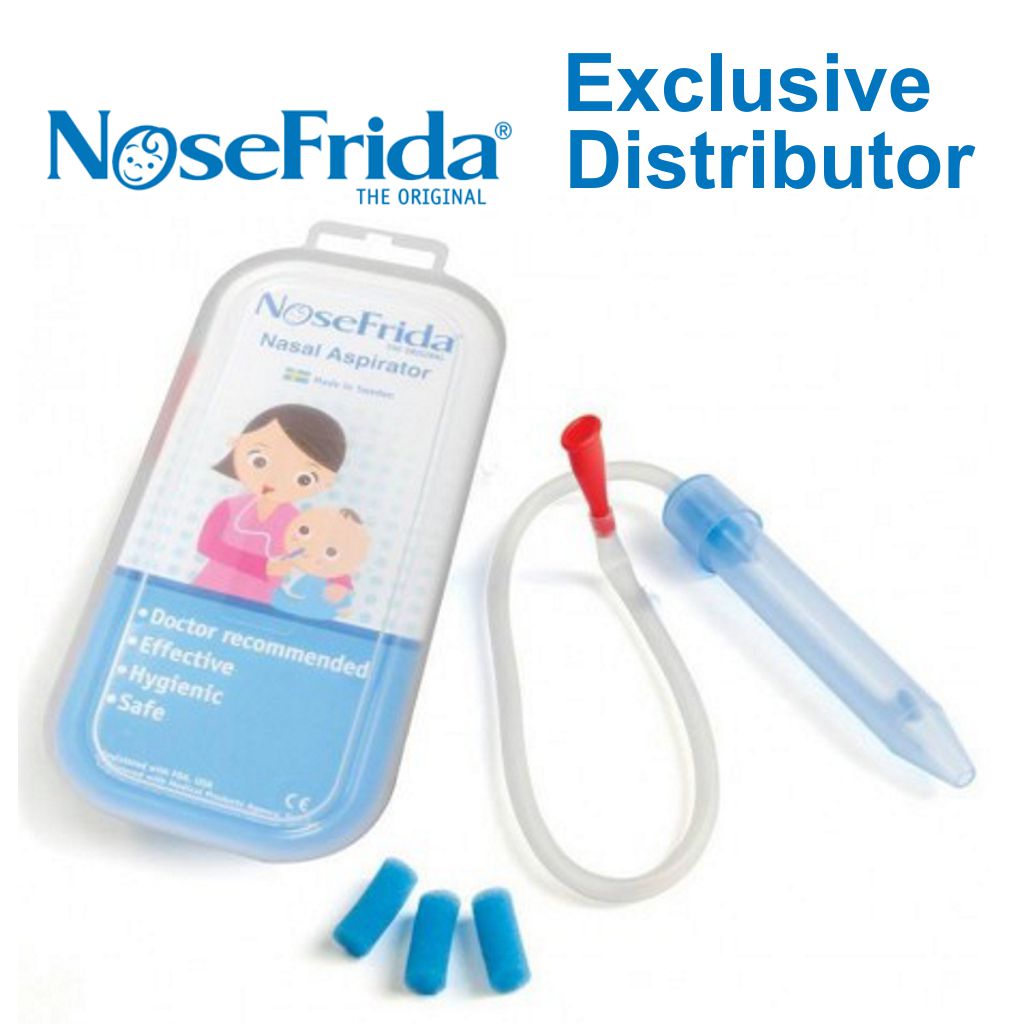 NoseFrida Nasal Aspirator w/ Travel Case + Refill Filters (Box of