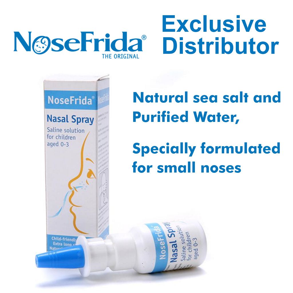  Frida Baby NoseFrida Saline SpraySaline Nasal Spray to Soften  Nasal Passages for Use Before NoseFrida The SnotSucker : Health & Household