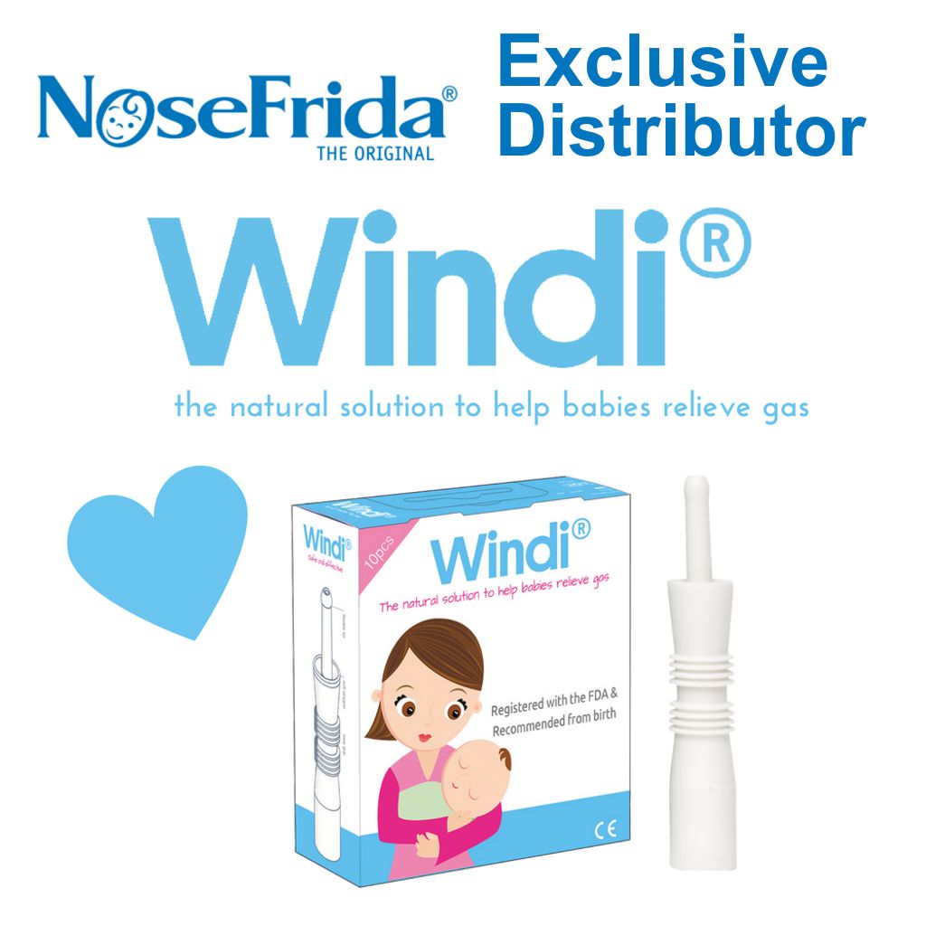Nosefrida Newborn First Aid Kit ( Nosefrida Nasal Aspirator + Case , Windi  Gas & Colic Reliever , Extra Filter, and Saline Spray ) – Tickled Babies