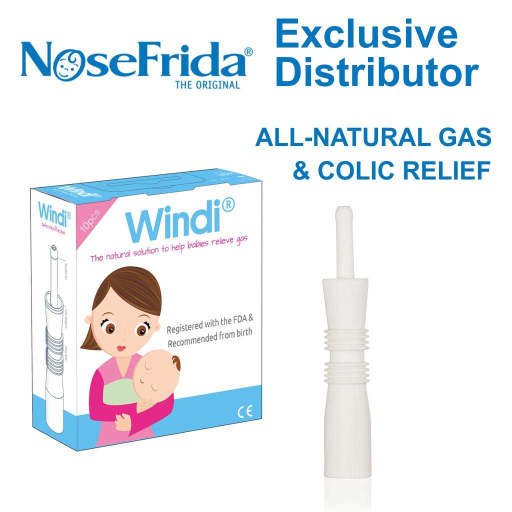 Nosefrida Newborn First Aid Kit ( Nosefrida Nasal Aspirator + Case , Windi  Gas & Colic Reliever , Extra Filter, and Saline Spray )
