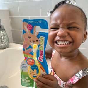 Baby with clearance toothbrush