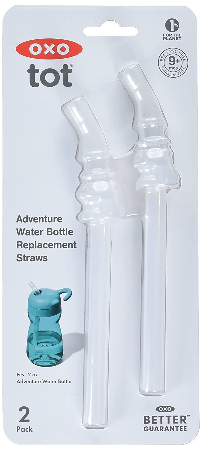  OXO Tot 2-Pack Replacement Straw Set - 6 ounce : Baby