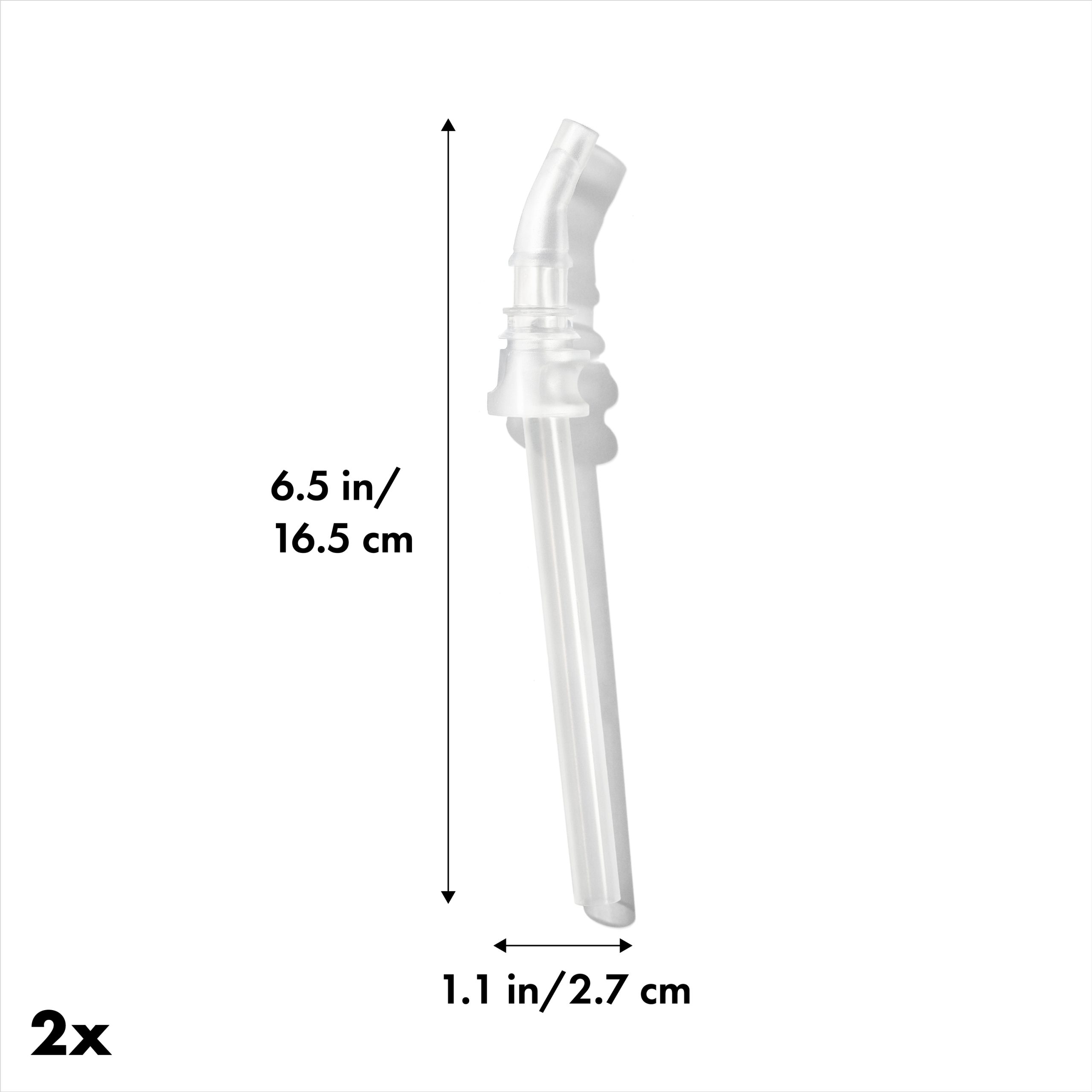 OXO Tot 2 Pack Replacement Straw Set, 6 Oz 