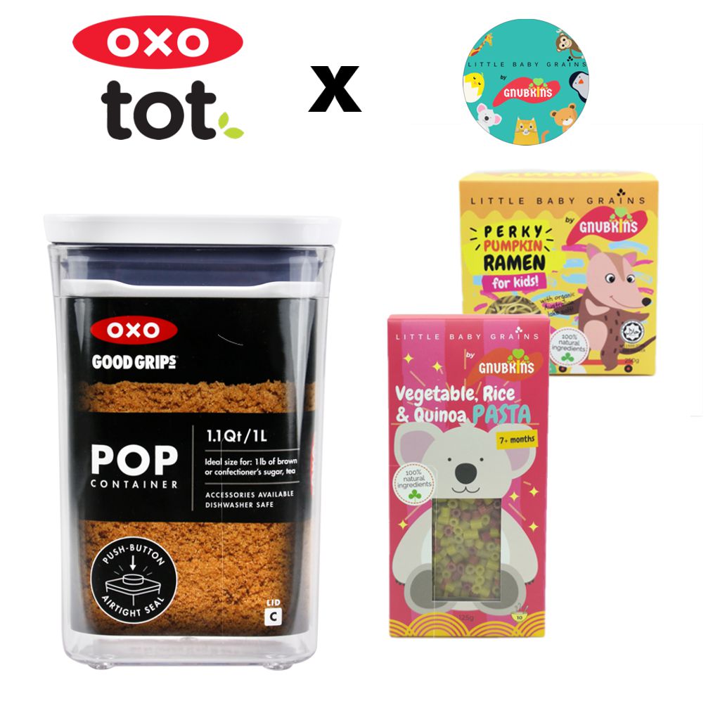 Little Baby Grains Organic Natural Pasta Ramen x OXO Good Grips POP  Container 1.1qt Promo Bundle – Tickled Babies